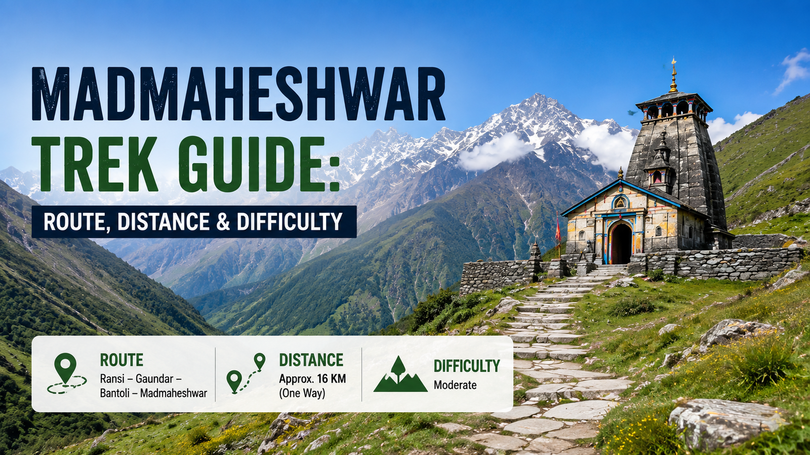 Madmaheshwar trek route Ransi meadows Garhwal Himalayas